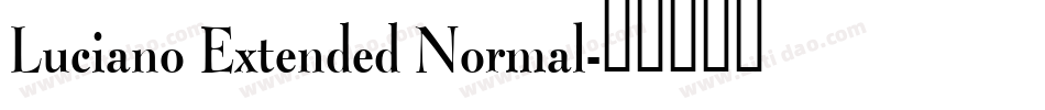 Luciano Extended Normal字体转换